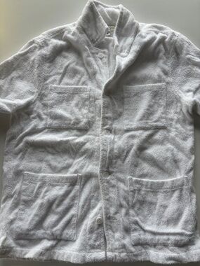 J. Crew White Casual Button-Down Shirt